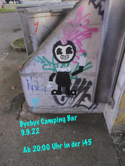 Flyer Bricks Bar: Byebye Camping 