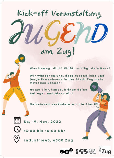 Flyer Kick-off Jugend am Zug!